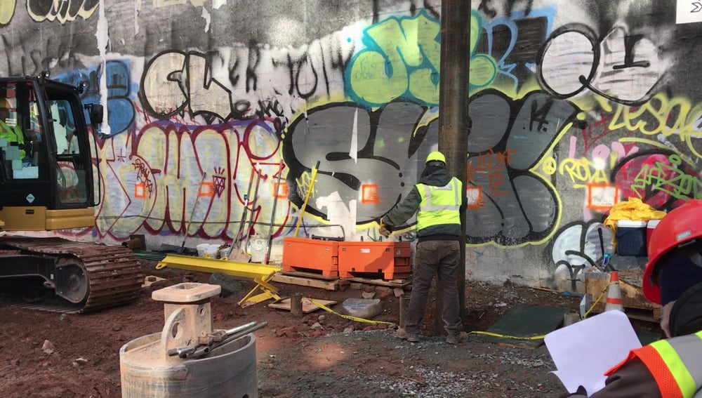 74 Grand St SOE 12 3/4" Helical PIpe PIles 2