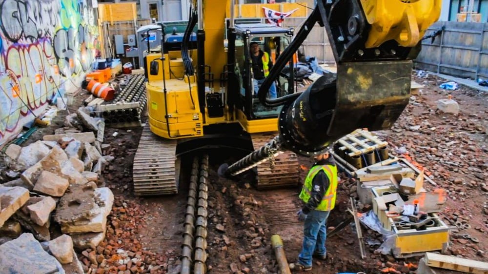 STELCOR Drilled-In Displacement Micropiles at 74 Grand Street in NYC
