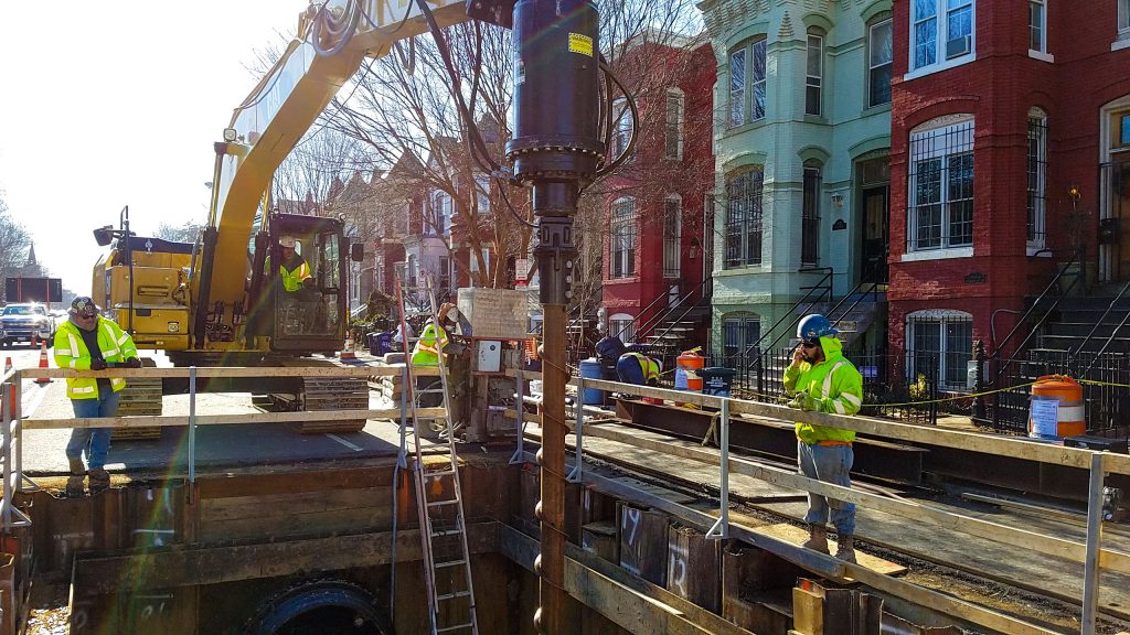 DC Water and Sewer Dept Stelcor Drilled-In Displacement Micropiles