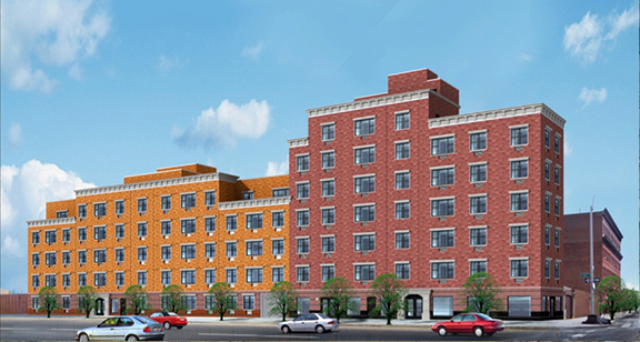 brook ave apartments architect rendering